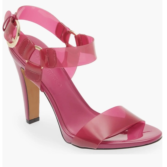 Karl Lagerfeld Shoes - Karl Lagerfeld Pink Strappy Heels